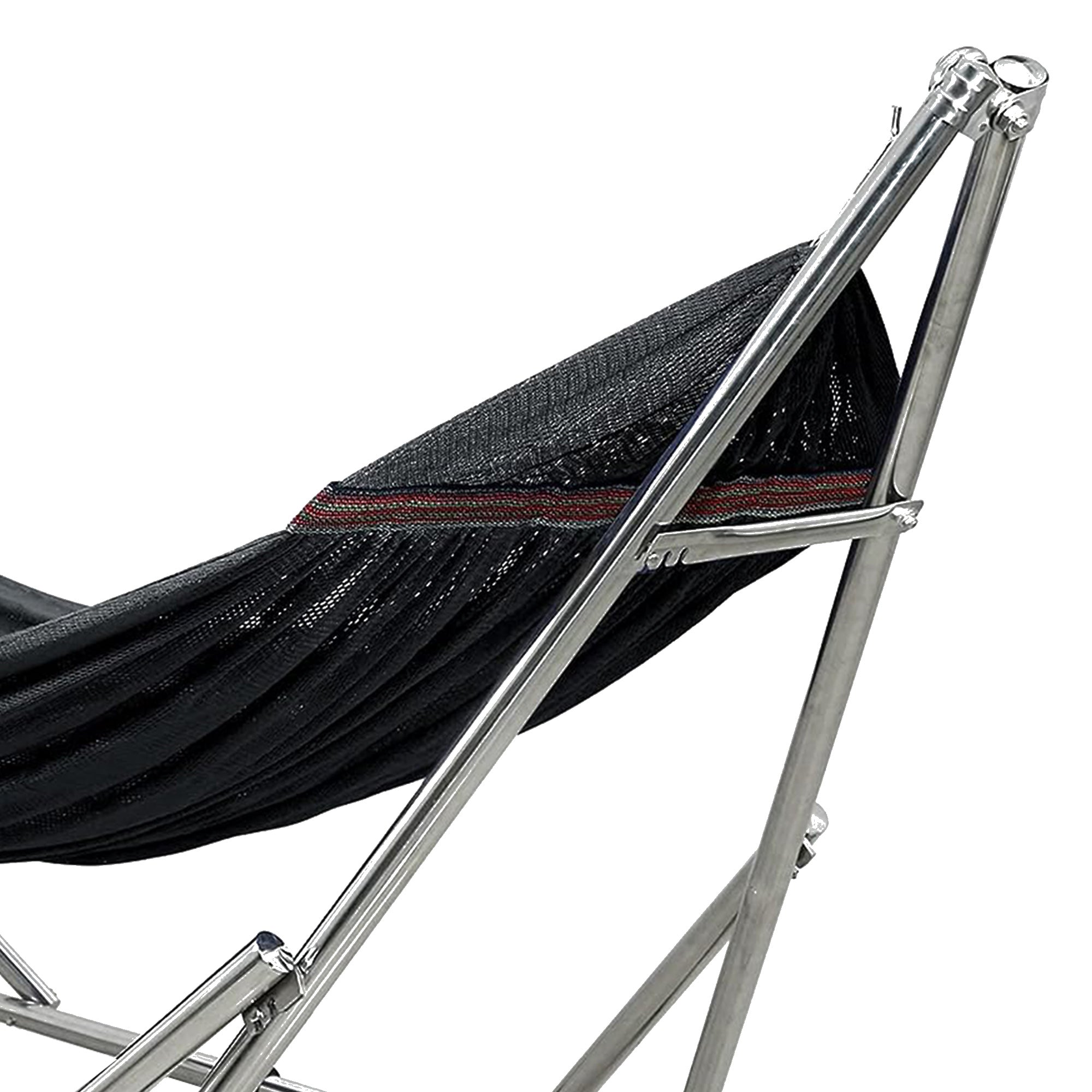 Tranquillo 106" Double Hammock with Adjustable Stand and Bag, Black (Used)