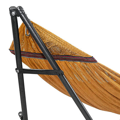 Tranquillo 116" Double Hammock with Adjustable Stand and Bag, Yellow (For Parts)