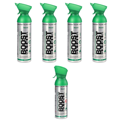 Boost Oxygen Set of 4 10 Liter with 5 Liter Canned Supplemental Oxygen Bottle