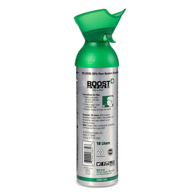 Boost Oxygen Set of 8 5 Liter with 10 Liter Canned Supplemental Oxygen Bottle