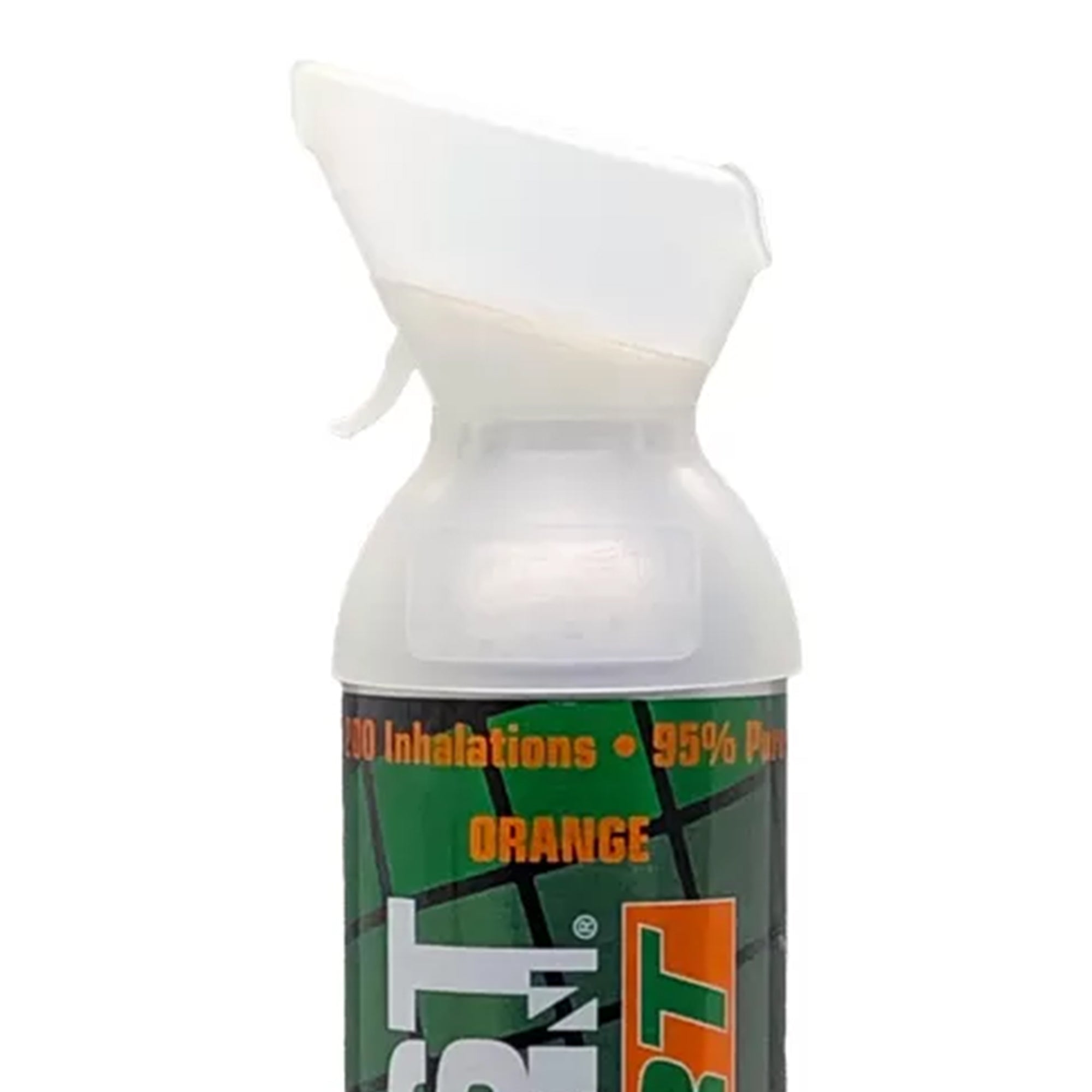 Boost Oxygen 10 Liter Canned Supplemental Oxygen Bottle with Mouthpiece, Orange