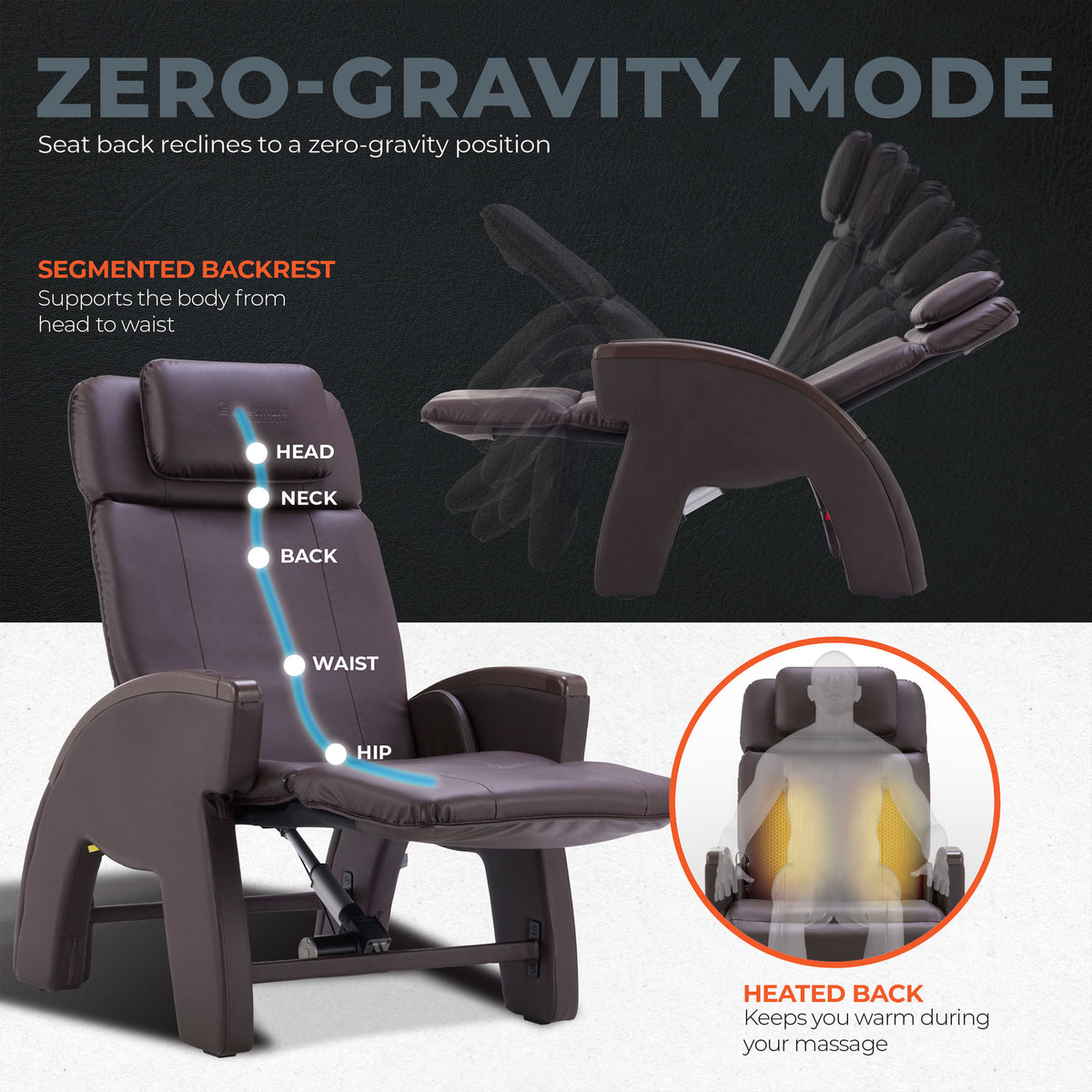 Lifesmart Zero Gravity Recliner Massage Chair with Adjustable Massage Strengths - VMInnovations