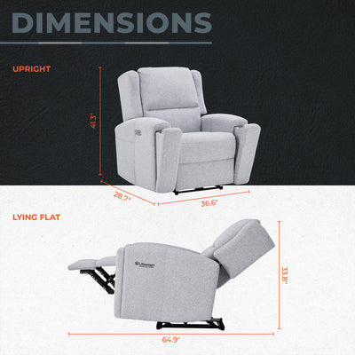 Lifesmart G4 Reclining Massage Chair Comfy Living Room Recliner with Cup Holders - VMInnovations