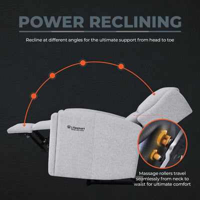 Lifesmart G4 Reclining Massage Chair Comfy Living Room Recliner with Cup Holders - VMInnovations