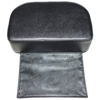 PureSana Chromium Professional Vinyl Booster Seat for Salon Chairs, Black (Used)