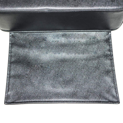 PureSana Chromium Professional Vinyl Booster Seat for Salon Chairs, Black (Used)