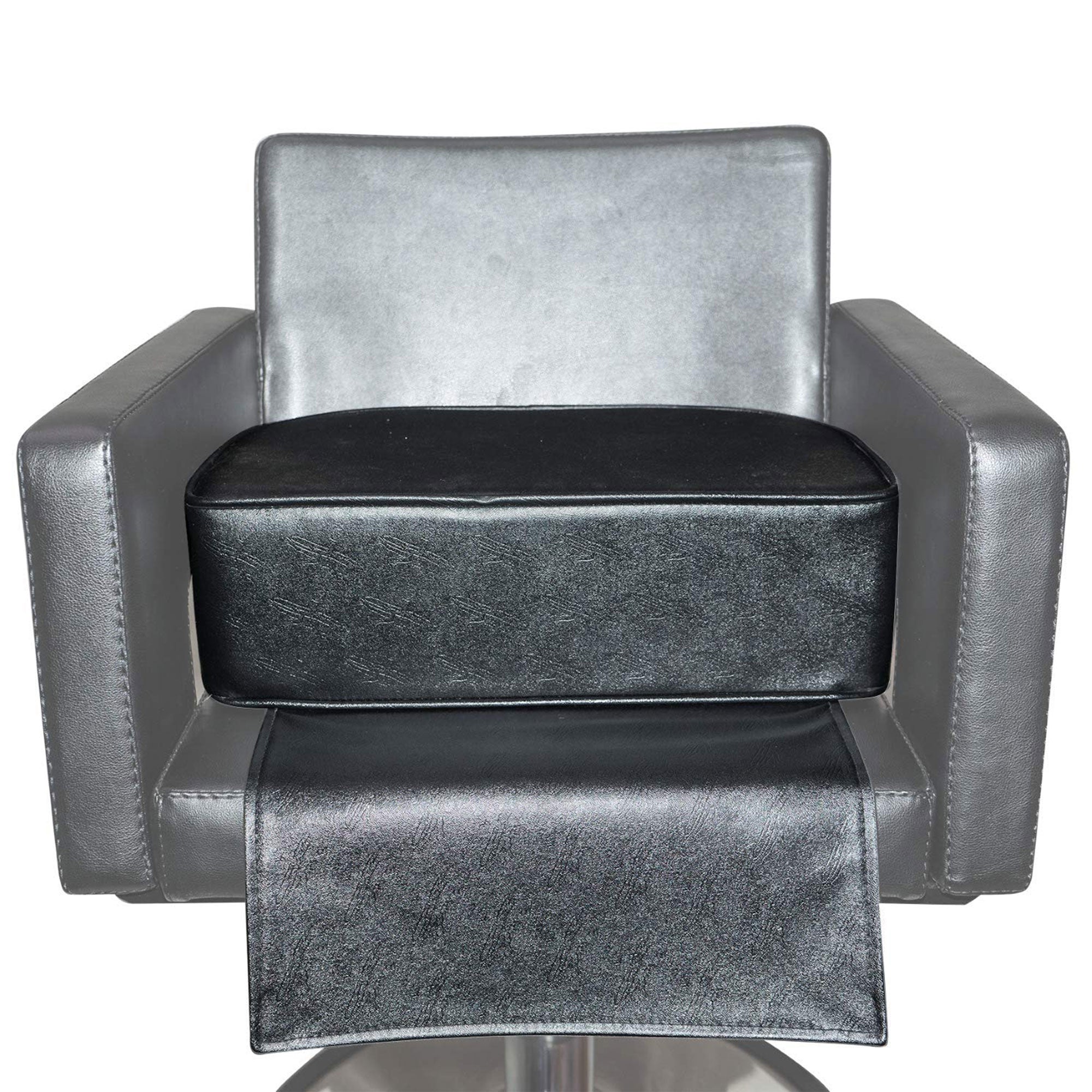 PureSana Professional Vinyl Child Booster Seat for Salon Chairs, Black(Open Box) - VMInnovations