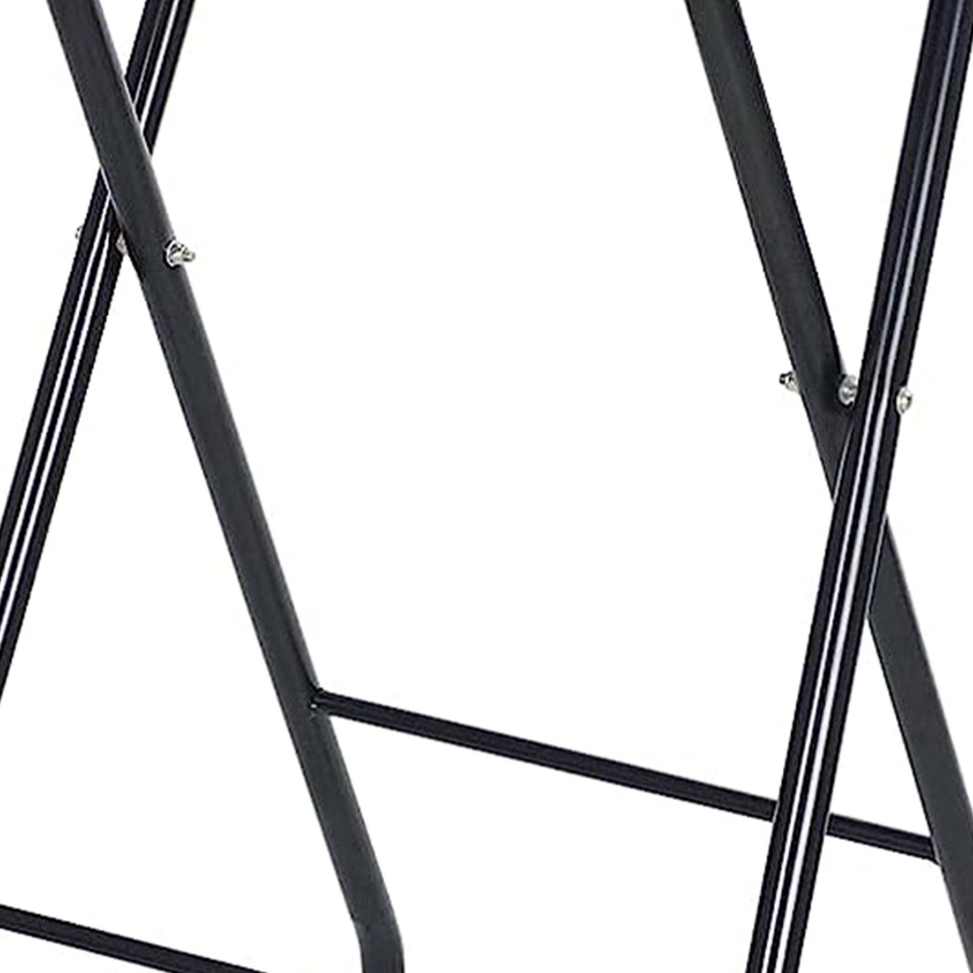 PureSana Chromium Professional Foldaway Salon Service Tray with Wheels, Black - VMInnovations