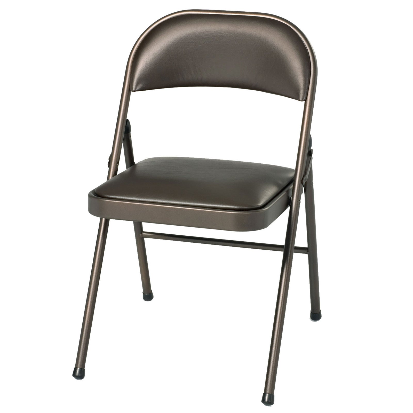 MECO Sudden Comfort Vinyl Seat Padded Folding Chair, (Set of 4) (Open Box) - VMInnovations