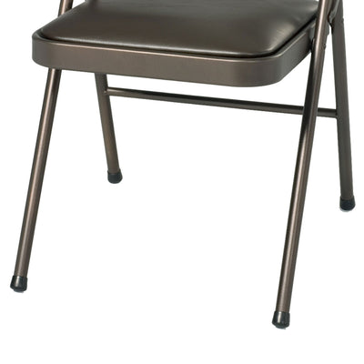 MECO Sudden Comfort Vinyl Seat Padded Folding Chair, (Set of 4) (Open Box) - VMInnovations