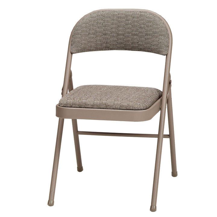 MECO Sudden Comfort Deluxe Courtyard Fabric Padded Folding Chair, (Set of 4) - VMInnovations