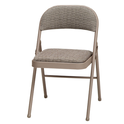 MECO Sudden Comfort Deluxe Courtyard Fabric Padded Folding Chair,(4Pc)(Open Box) - VMInnovations