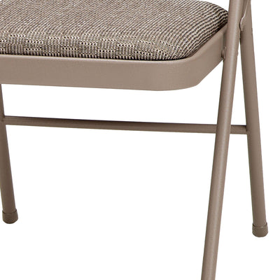 MECO Sudden Comfort Deluxe Courtyard Fabric Padded Folding Chair, (Set of 4) - VMInnovations