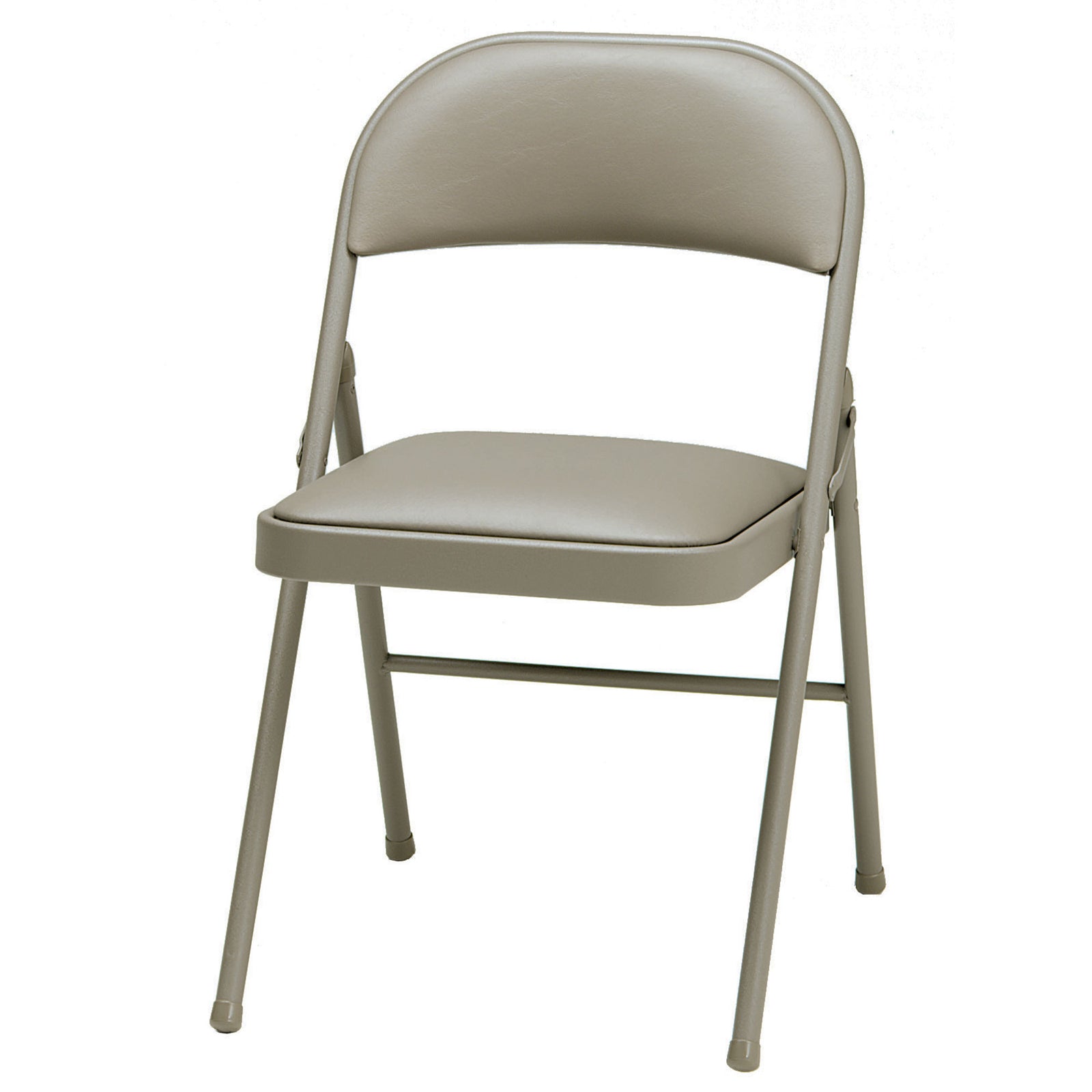 MECO Sudden Comfort Deluxe Chicory Vinyl Padded Folding Chair, (Set of 4) (Used) - VMInnovations