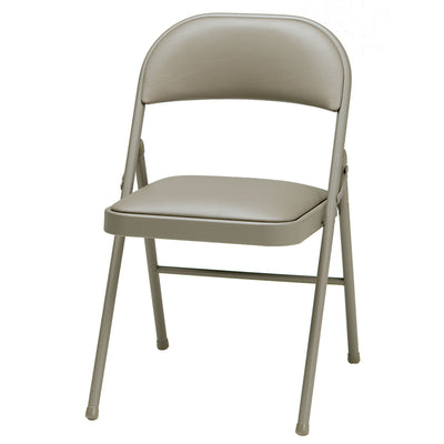 MECO Sudden Comfort Deluxe Chicory Lace Padded Folding Chair, (4pc) (Open Box) - VMInnovations