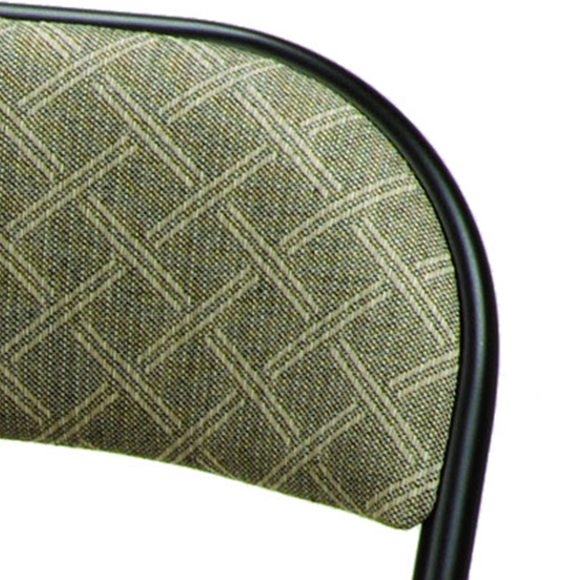 MECO Sudden Comfort Deluxe Zuni Fabric Padded Folding Chair, Black (Set of 4) - VMInnovations