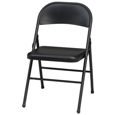 MECO Sudden Comfort All Steel Folding Chair, Black Lace(Set of 4)(Used) - VMInnovations