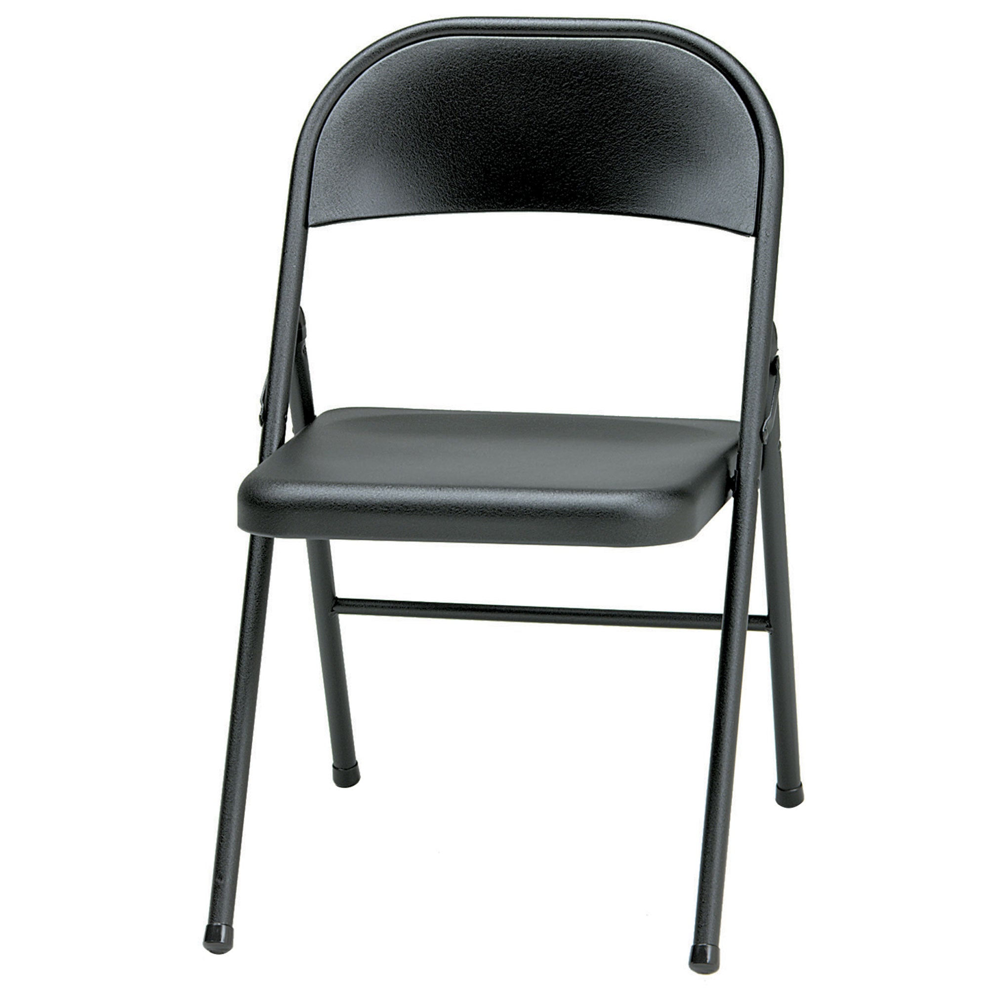 MECO Sudden Comfort All Steel Folding Chair Set, Black (Set of 4) (Open Box) - VMInnovations