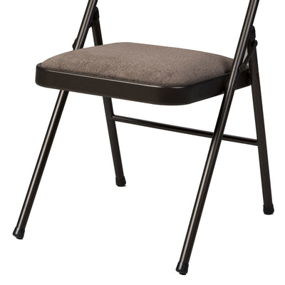 MECO Sudden Comfort Corrin Fabric Double Pad High Back Folding Chair, (Set of 4) - VMInnovations