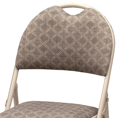 MECO Sudden Comfort Zuni Fabric Double Padded High Back Folding Chair (Set of 4)