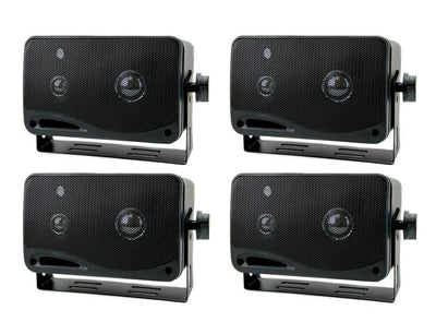 4) New PYRAMID 2022SX 3.25" 200w 3-Way Car Audio Mini Box Speakers System Inside - VMInnovations