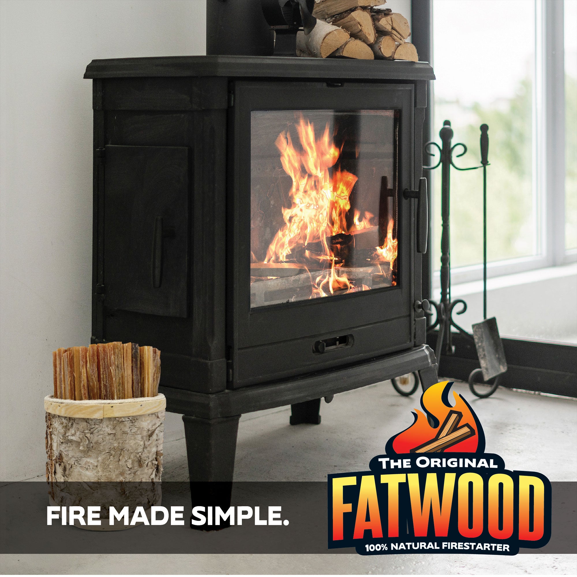 Better Wood Products All Natural Pine Wood Fatwood Firestarter, 5 Pound Box - VMInnovations
