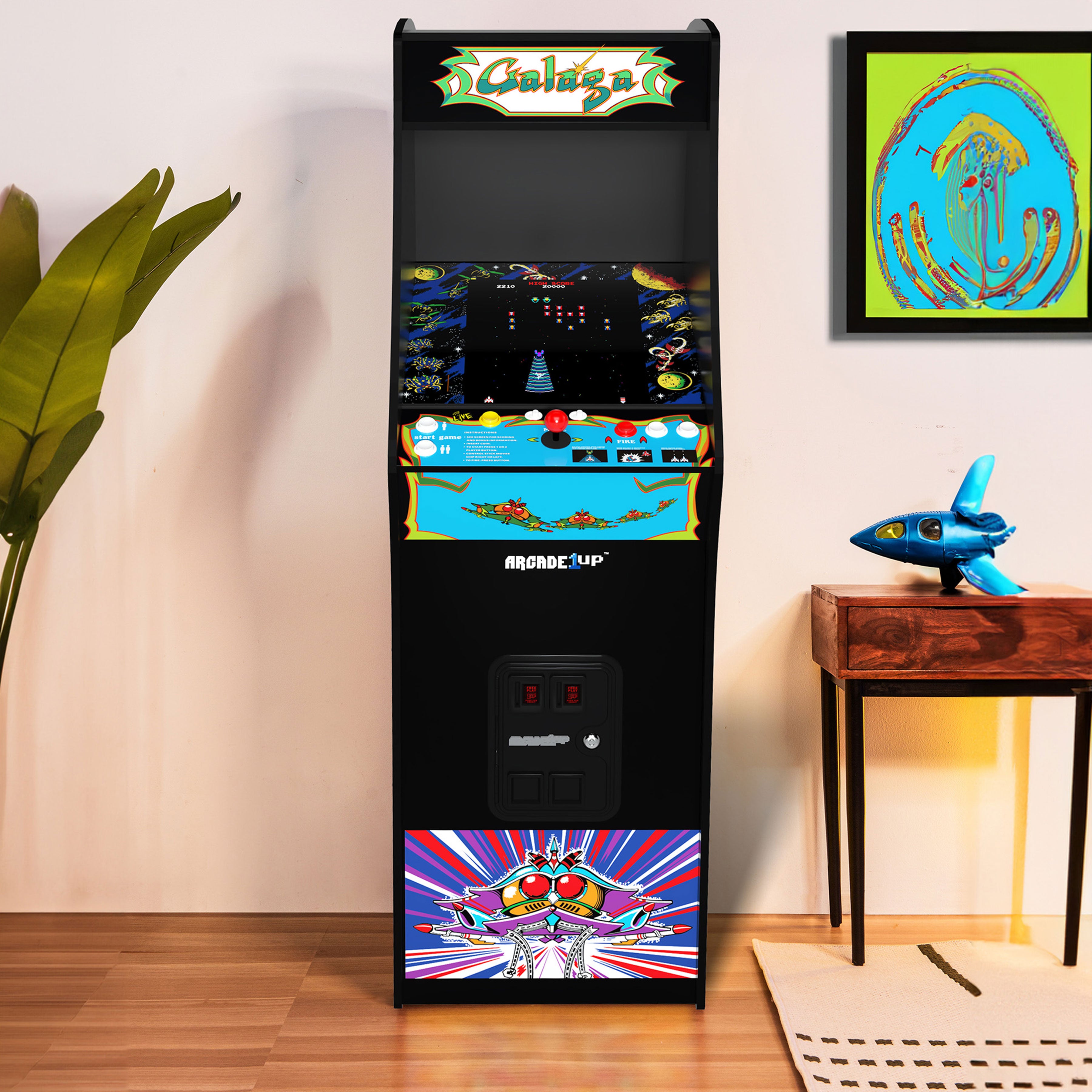 Arcade1Up GALAGA Deluxe 14 Games in 1, 5 Foot Stand-Up Arcade Machine (Open Box) - VMInnovations