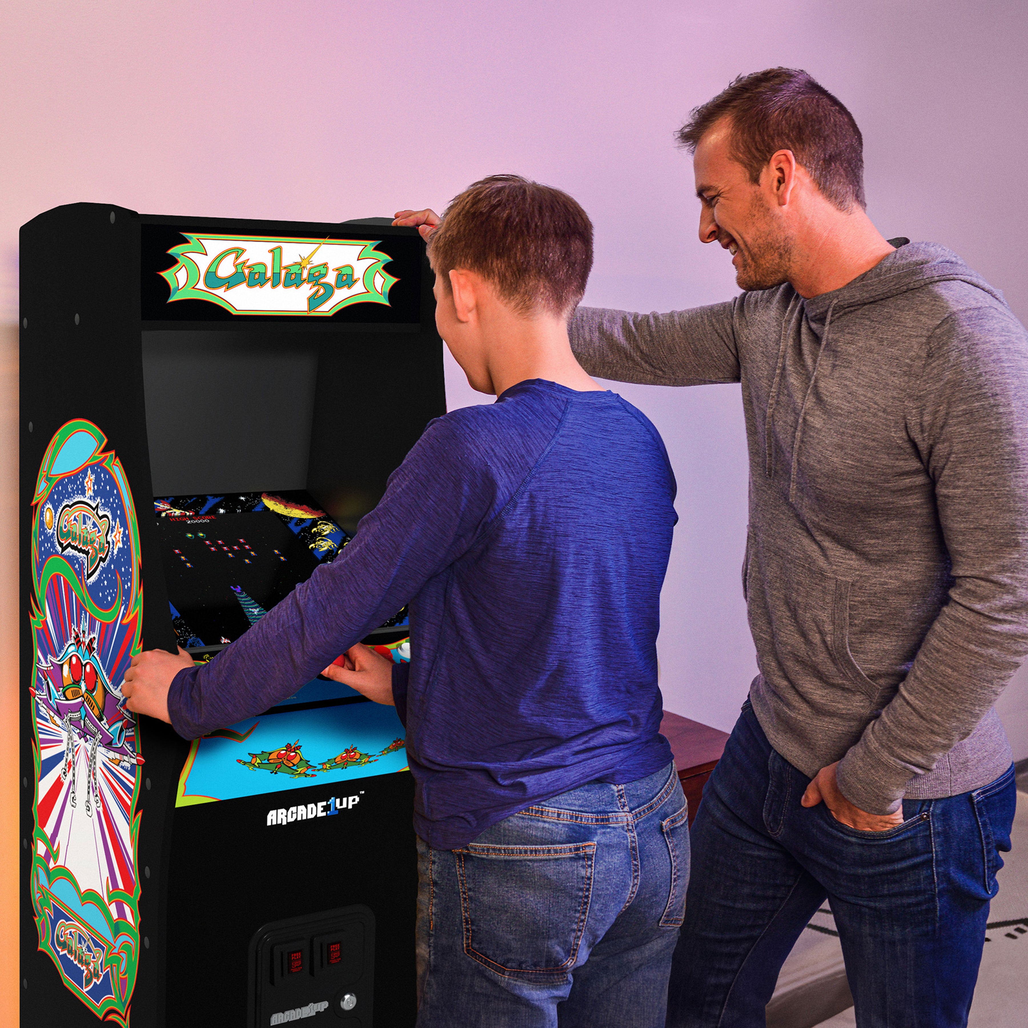 Arcade1Up GALAGA 14 Games in 1, 5 Foot Stand-Up Cabinet Arcade Machine (Used)