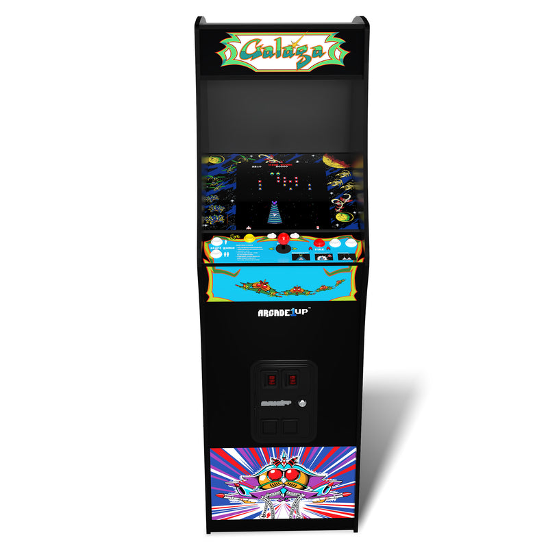 Arcade1Up GALAGA Deluxe 14 Games in 1, 5 Foot Stand-Up Cabinet Arcade Machine