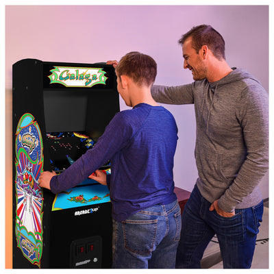 Arcade1Up GALAGA Deluxe 14 Games in 1, 5 Foot Stand-Up Cabinet Arcade Machine