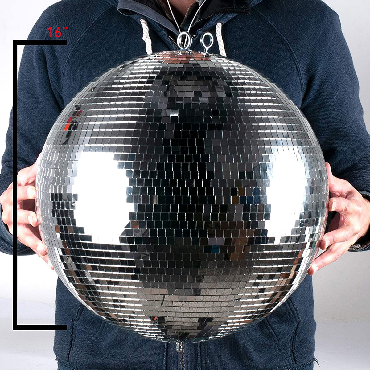 Eliminator Lighting Mirror Disco Ball w/ADJ Followspot Halogen Lamp Spotlight