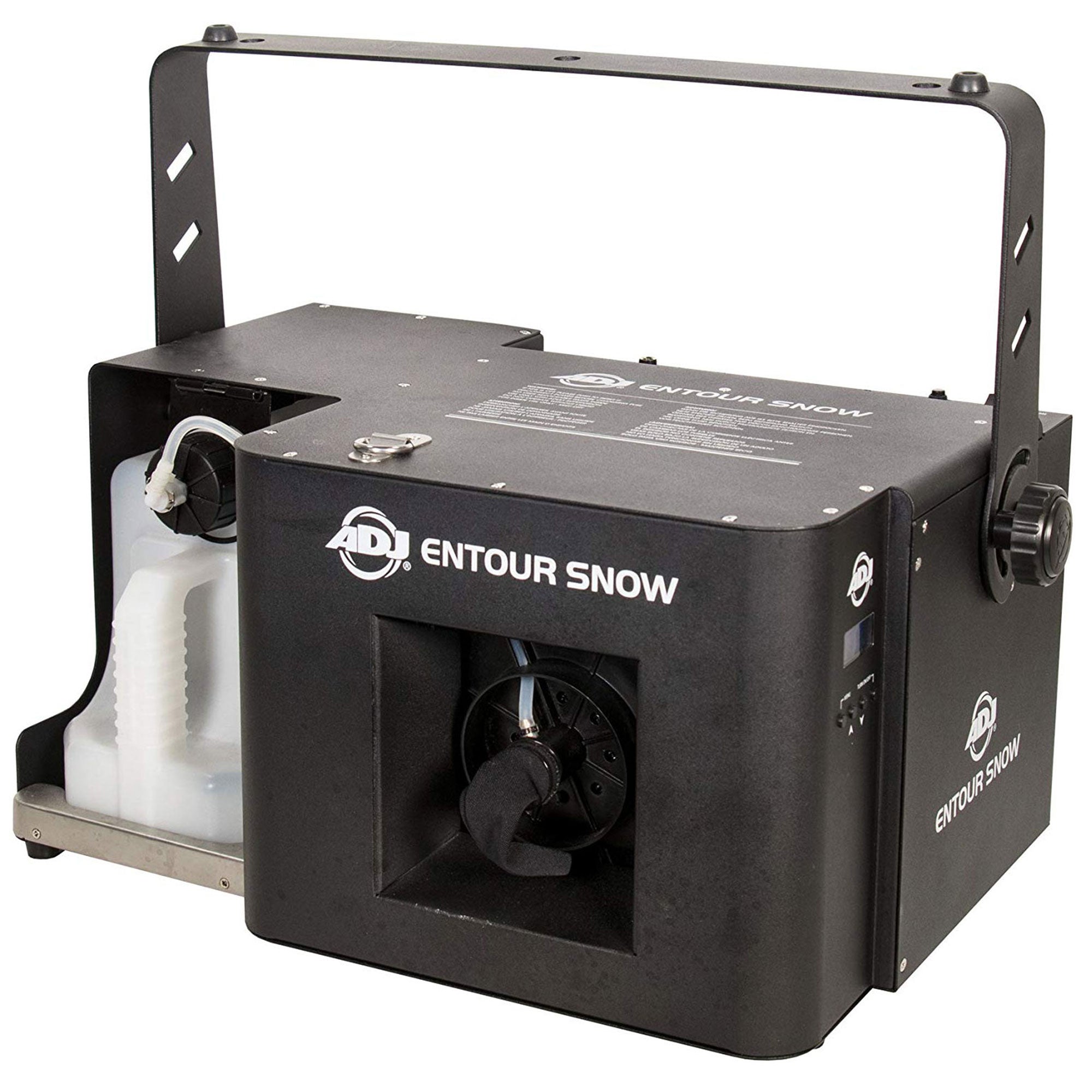 ADJ Holiday and Winter Imitation Snow Machine & 1 Gal Snow Fluid Juice, 2 Pack