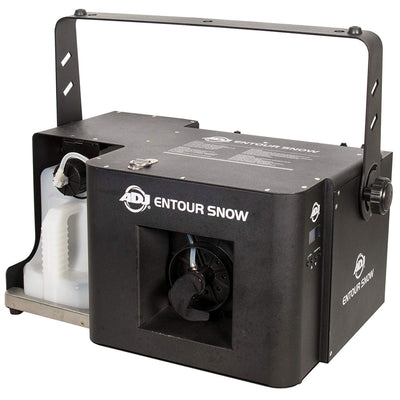 ADJ Holiday and Winter Imitation Snow Machine & 1 Gal Snow Fluid Juice, 2 Pack