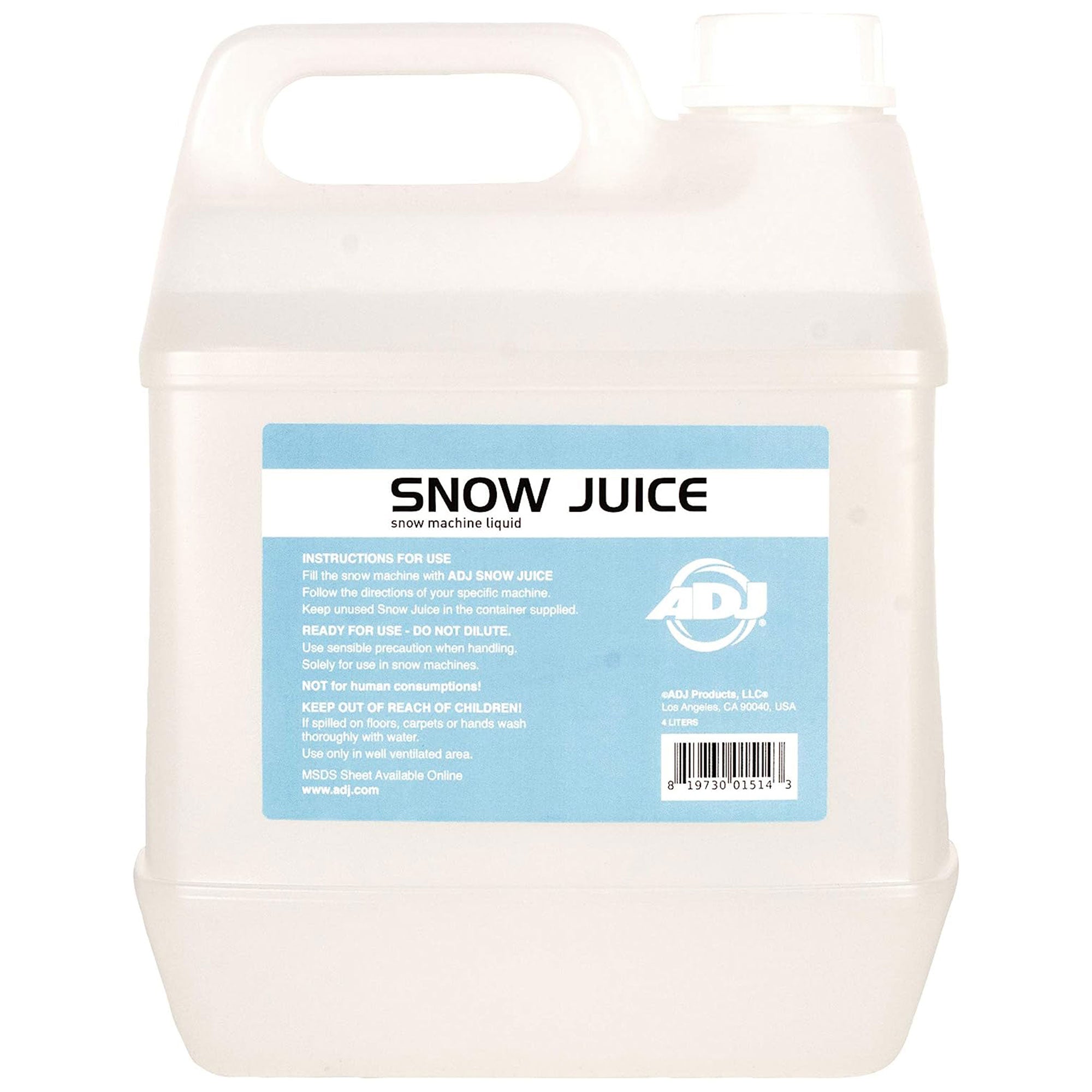ADJ Holiday and Winter Imitation Snow Machine & 1 Gal Snow Fluid Juice, 2 Pack