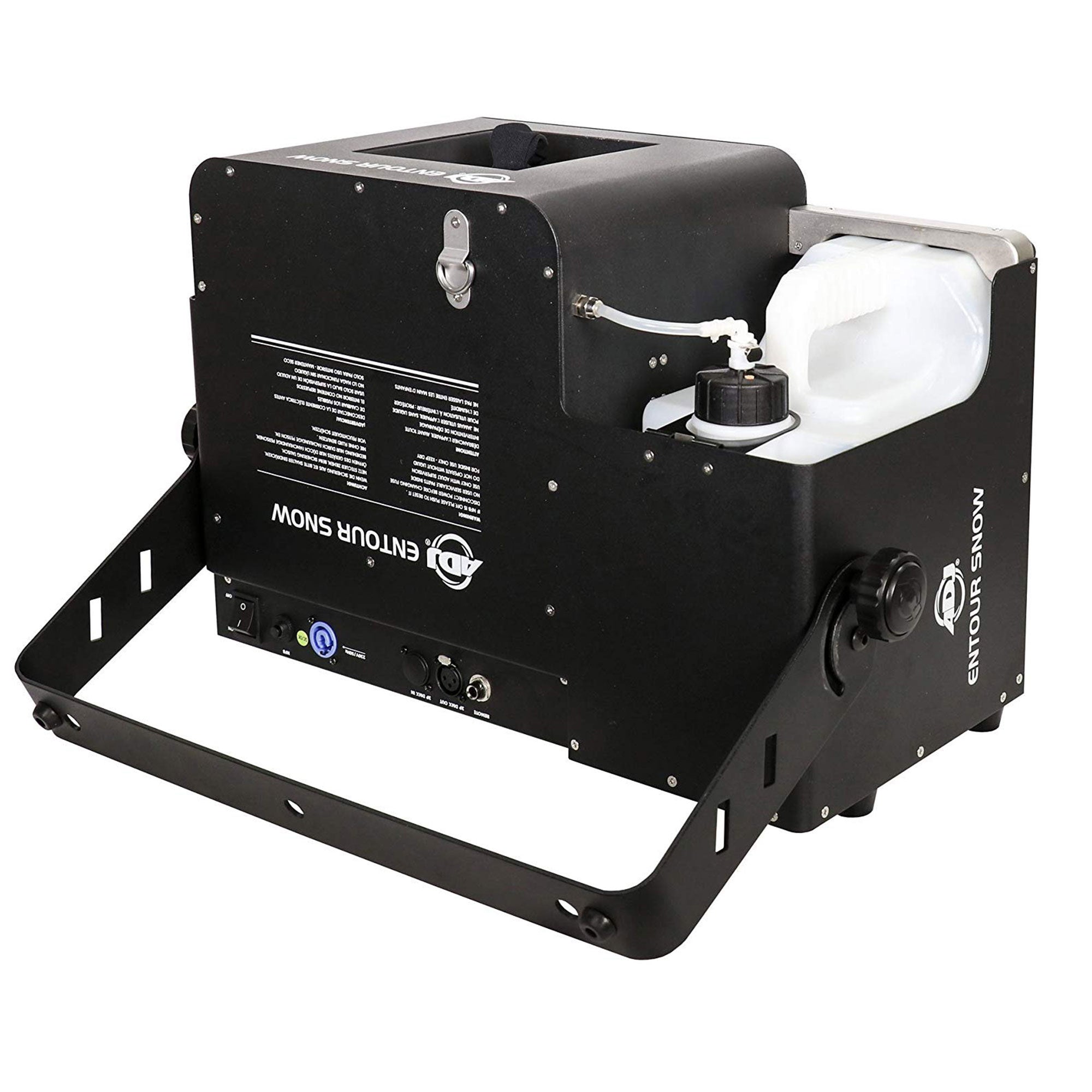 ADJ Holiday and Winter Imitation Snow Machine & 1 Gal Snow Fluid Juice, 2 Pack