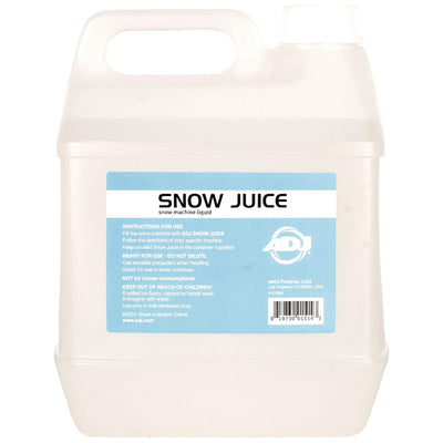 ADJ Holiday and Winter Imitation Snow Machine & 1 Gal Snow Fluid Juice, 4 Pack