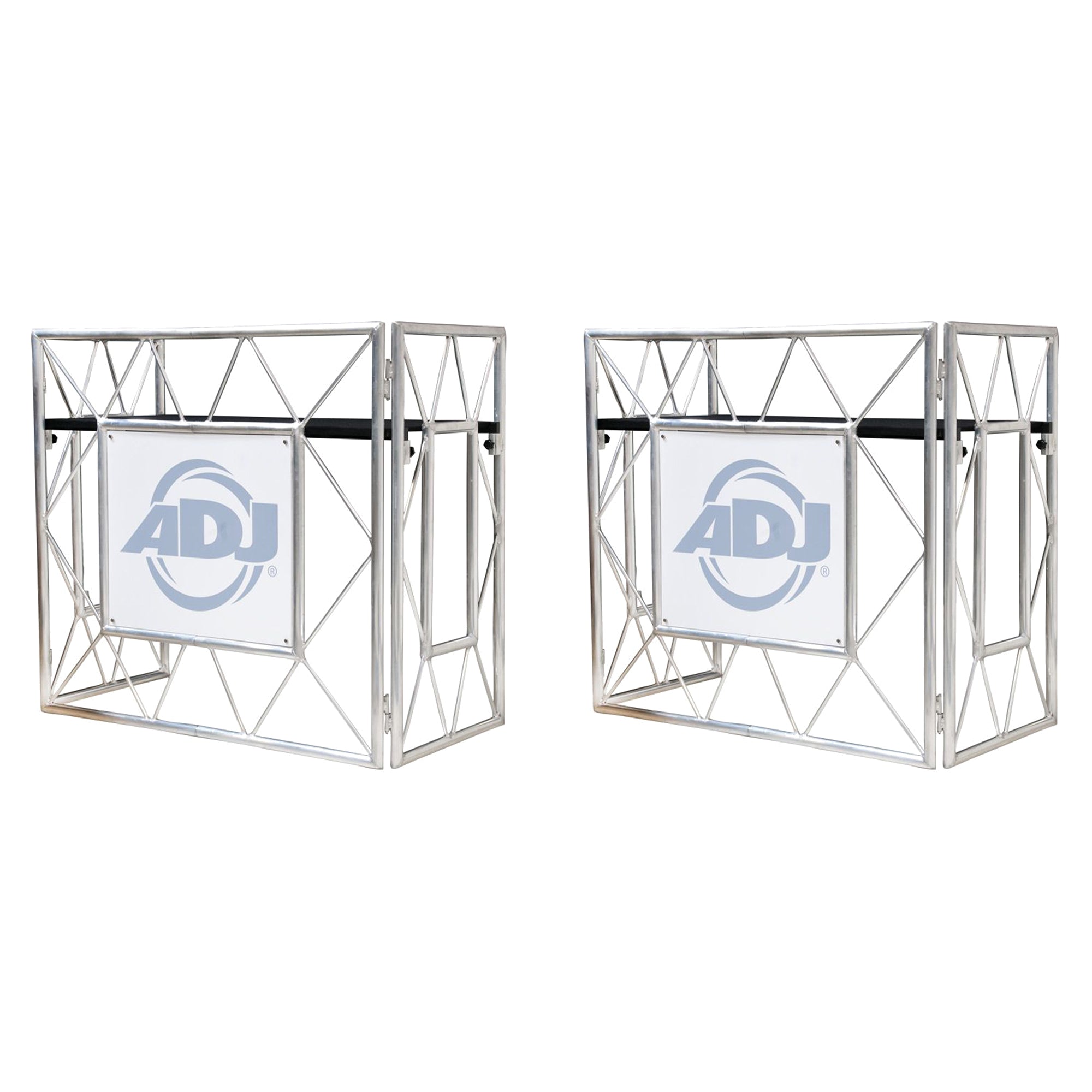 ADJ PRO EVENT TABLE II Foldable Aluminum Pro DJ Travel Music Stand (2 Pack)