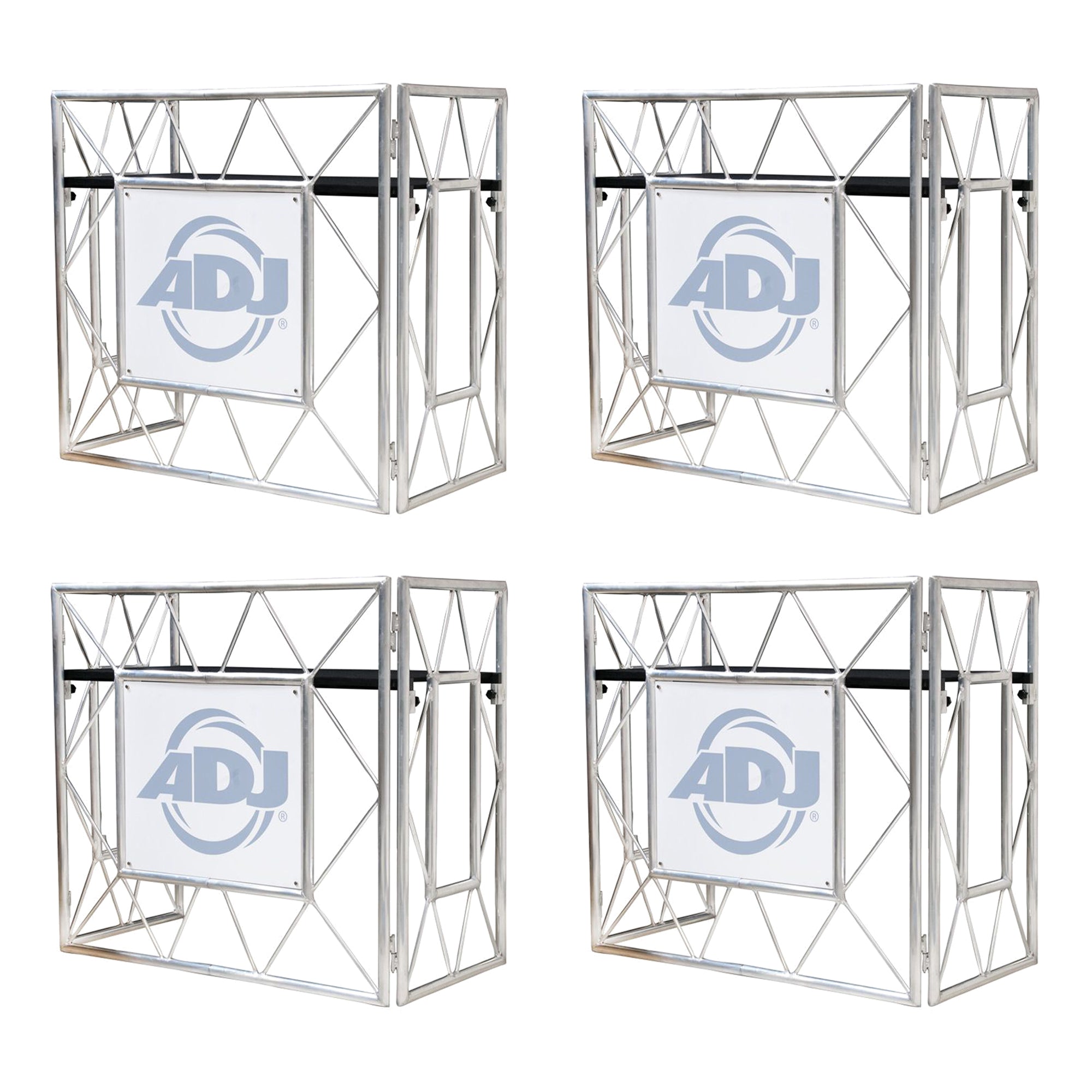 ADJ PRO EVENT TABLE II Foldable Aluminum Pro DJ Travel Music Stand (4 Pack) - VMInnovations