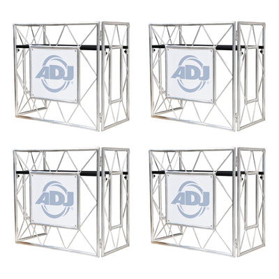 ADJ PRO EVENT TABLE II Foldable Aluminum Pro DJ Travel Music Stand (4 Pack) - VMInnovations