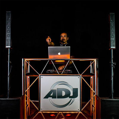 ADJ PRO EVENT TABLE II Foldable Aluminum Pro DJ Travel Music Stand (4 Pack) - VMInnovations