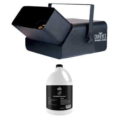 CHAUVET DJ Bubble King 3 Wands Bubble Machine with 1 Gallon Bubble Maker Fluid