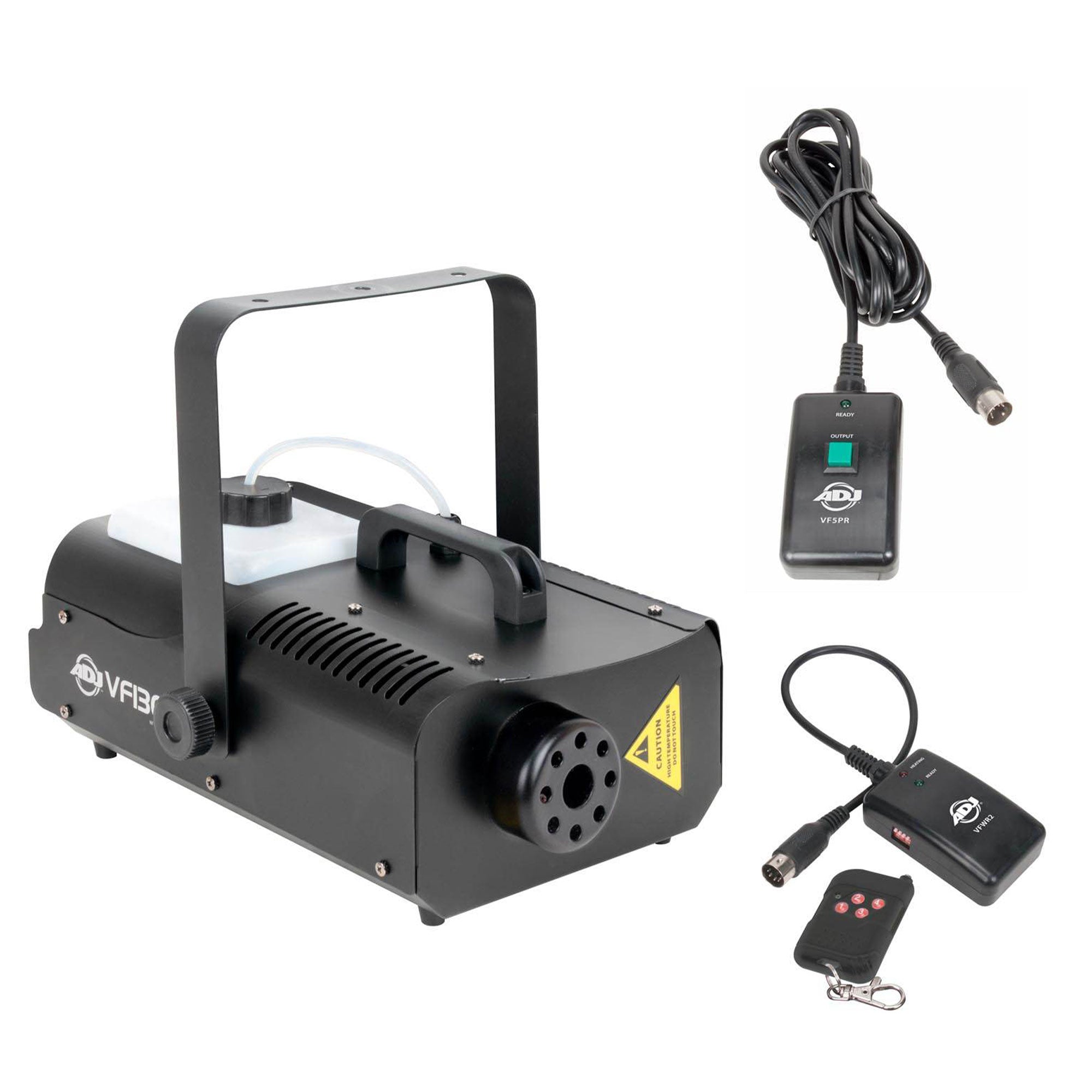 ADJ 1300W Mobile Fog Machine w/Remote & 4 Liter Fog Fluid/Smoke Liquid, 2 Pack