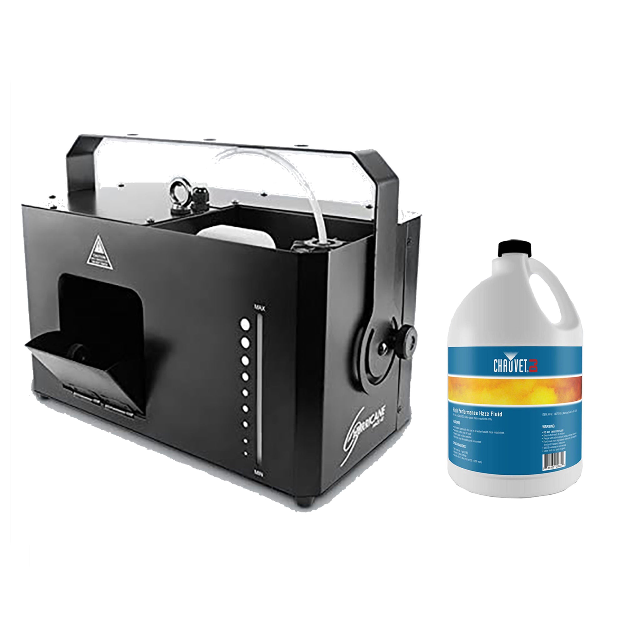 CHAUVET DJ Hurricane Light Show 4D Hazer & 1 Gallon Haze Smoke Machine Fluid