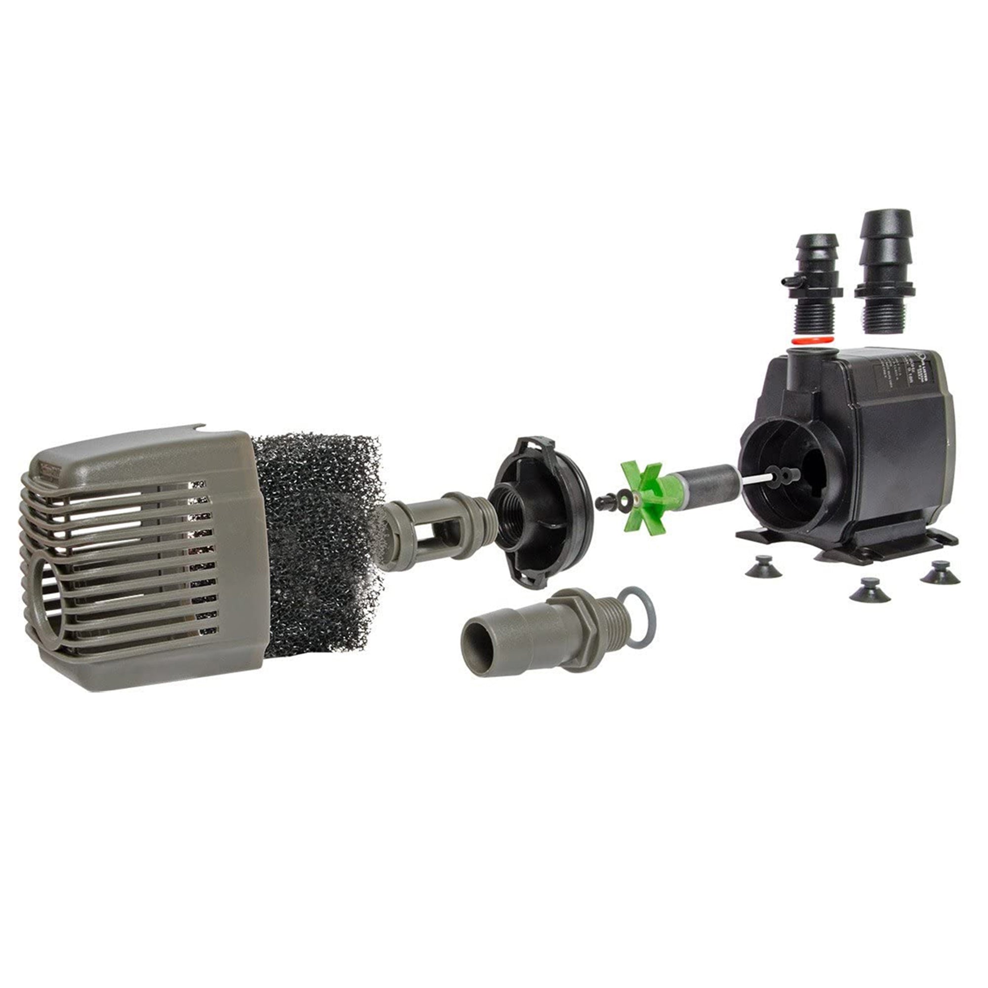 Hydrofarm Active Aqua Oil Free 800GPH Submersible Hydroponic Water Pump (3 Pack)