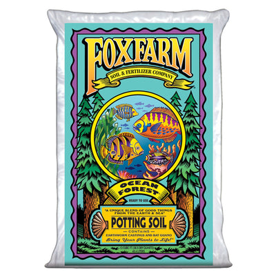 FoxFarm Happy Frog Rapid Growth Soil, 12 Qt & Ocean Forest Potting Soil, 38.6 Qt