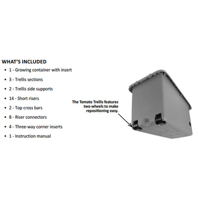 Hydrofarm 10 Gal Gardener w/4' Trellis Tower & FoxFarm Happy Frog Soil, 12 Qt - VMInnovations