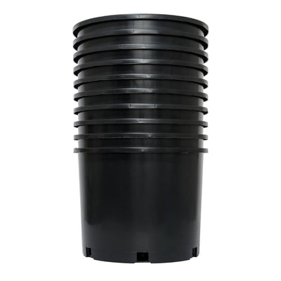 Pro Cal 5 Gal Premium Nursery Black Plastic Planter Garden Grow Pots (Set of 10) - VMInnovations