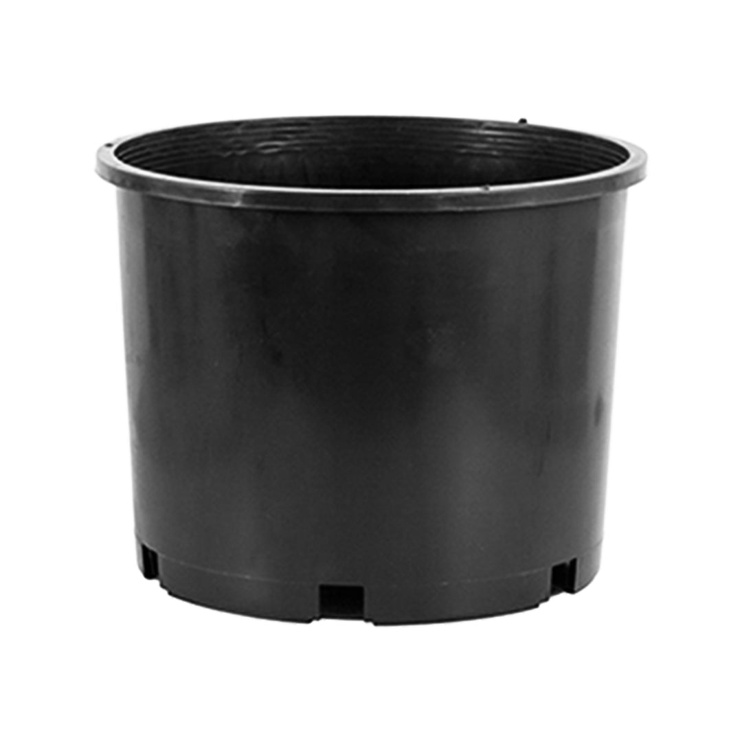 Pro Cal 7 Gallon Round Wide Rim Durable Plastic Plant Nursery Pot, (10 Pack)