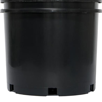 Pro Cal 7 Gallon Round Wide Rim Durable Plastic Plant Nursery Pot, (10 Pack)