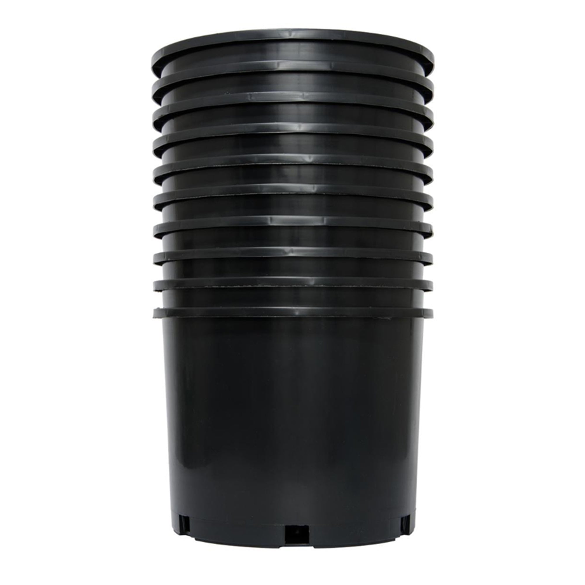 Pro Cal 7 Gallon Round Wide Rim Durable Plastic Plant Nursery Pot, (15 Pack) - VMInnovations